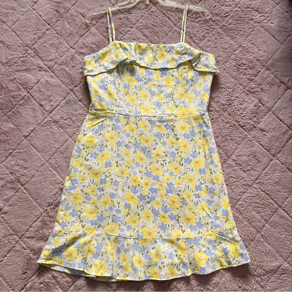 Gianni Bini Dresses & Skirts - GB Gianni Bini Ruffled Floral Dress Cottage Preppy Coquette Summer Beach Size XL